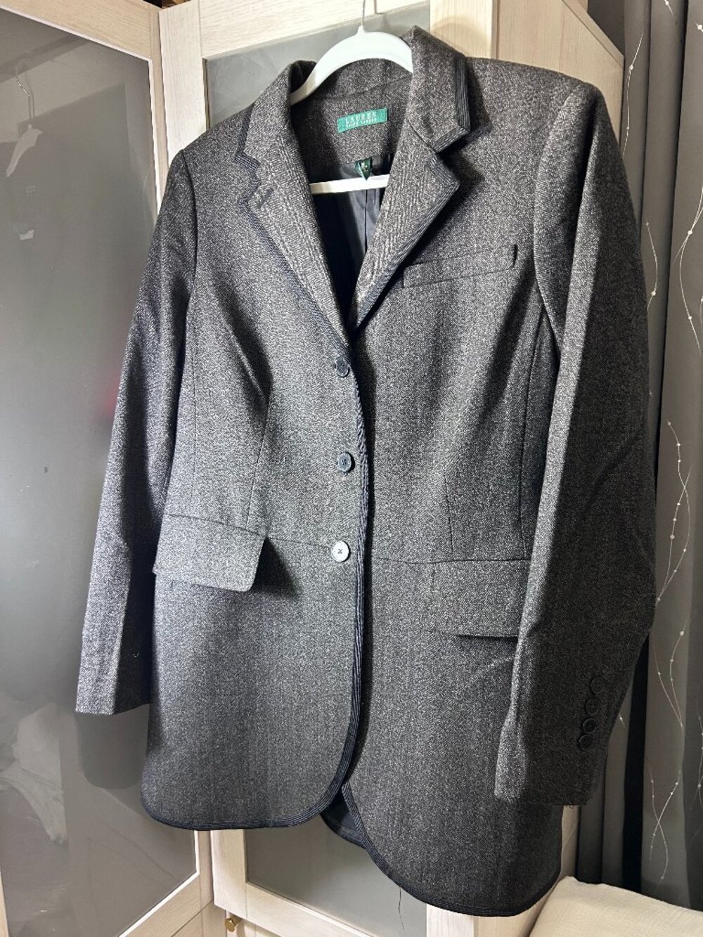 Women's Lauren Ralph Lauren Blazer Coat in Black Size 16